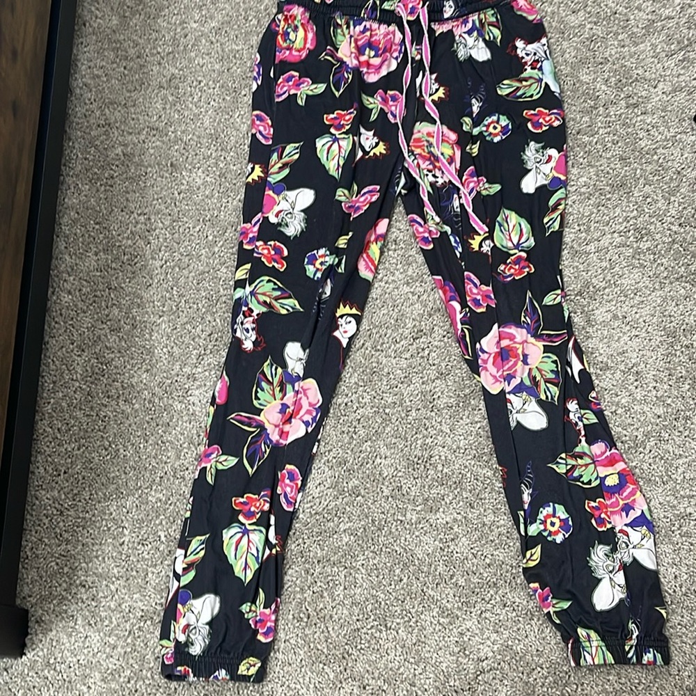 Disney villain floral sweatpants